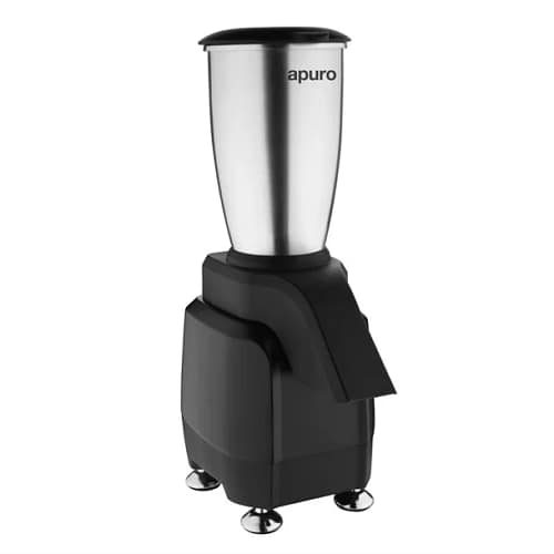 Apuro CH919-A electric stainless steel ice crusher, 90kg/hr output, 329×197×533 mm, 200W aluminium body with 3L ice container – front view, Australia